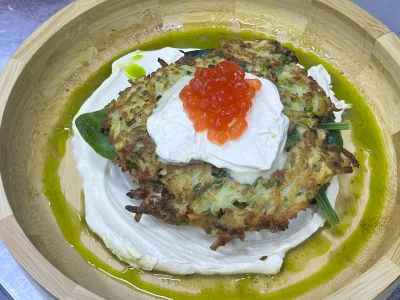Драники с икрой