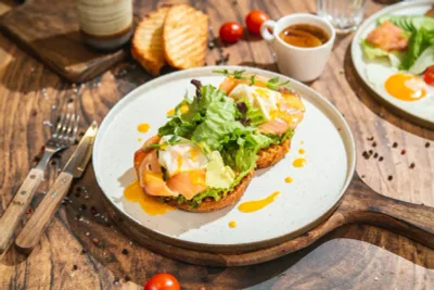 Яйцо Бенедикт с семгой