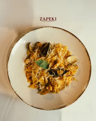 Фарфалле с морепродуктами
